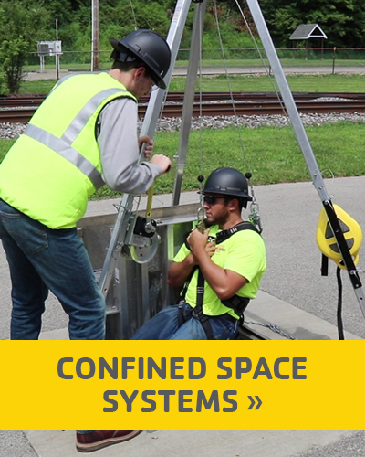 Confined Space Tripod System With Workers 