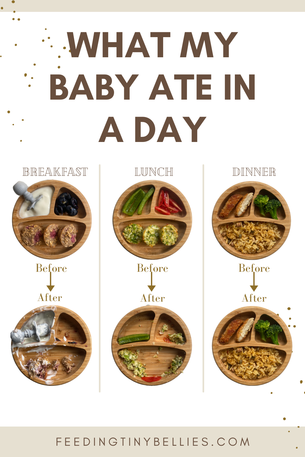 What my baby ate in a day