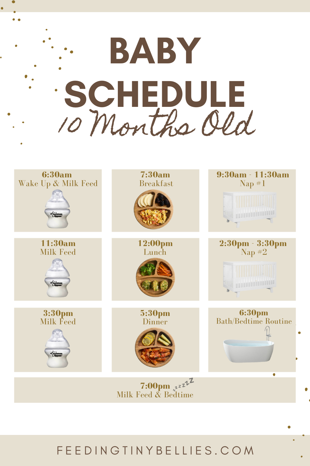 Baby schedule 10 months old