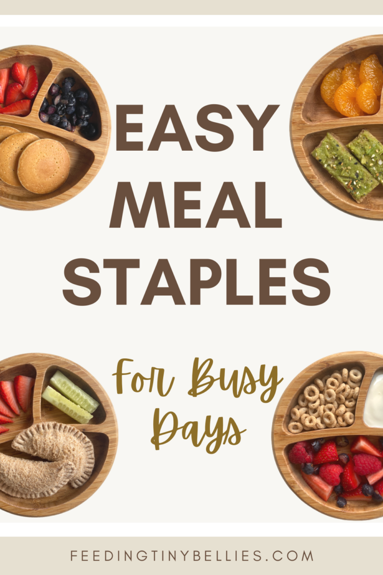Easy Toddler Meal Ideas and Item Staples
