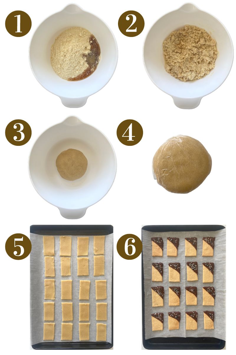 Steps to make 2 ingredient almond cookies
