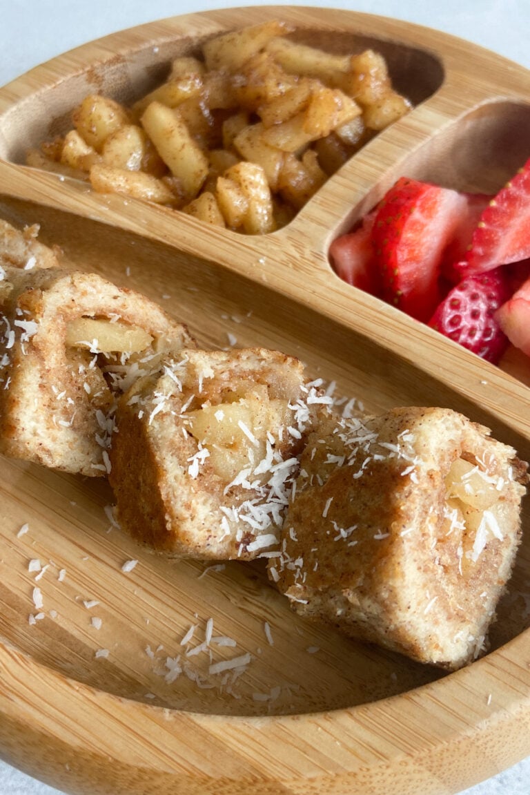 apple pie french toast sushi roll ups