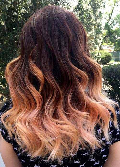 trend warna rambut ombre keemasan untuk wanita