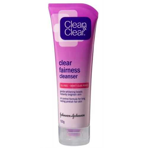 Produk Clean and Clear Fairness Cleanser untuk memutihkan wajah