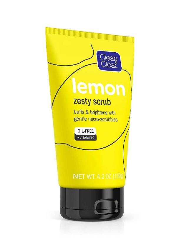 produk Clean & Clear Lemon Zesty Scrub untuk memutihkan wajah