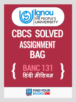 BANC 131 Solved Assignment for Ignou 2019-20 - Hindi Medium