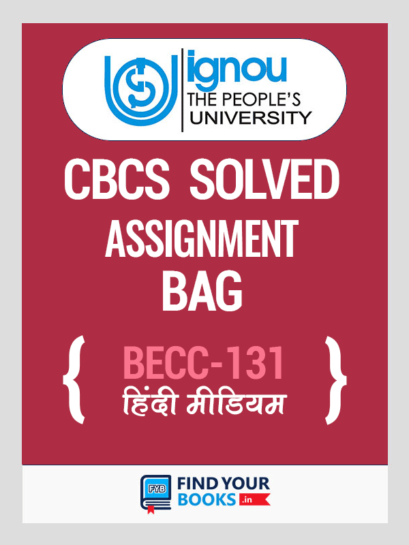 BECC 131 Solved Assignment for Ignou 2019-20 - Hindi Medium
