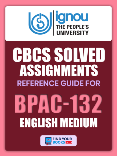 BPAC132 Ignou Solved Assignment English Medium