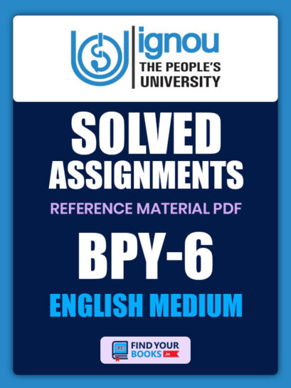 BPY6 IGNOU Solved Assignment English Medium