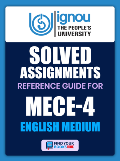MECE4 IGNOU Solved Assignment English Medium