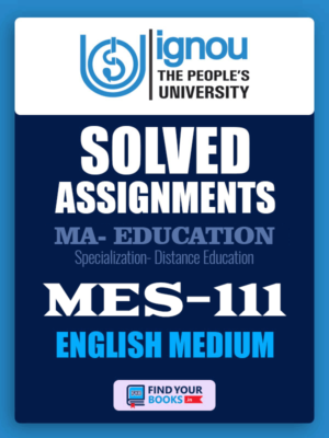 MES111 IGNOU Solved Assignment
