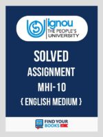 MHI10 IGNOU Solved Assignment English Medium