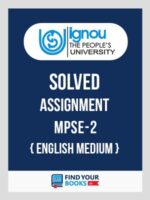 MPSE2 Ignou Solved Assignment English Medium