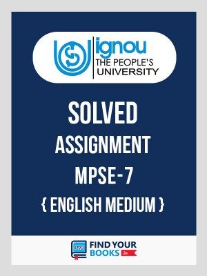 MPSE7 IGNOU Solved Assignment English Medium