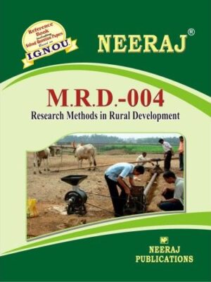 MRD004 - IGNOU Guide Book For Research Methods In Rural Development - English Medium