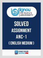 ANC1 Ignou Solved Assignment English Medium