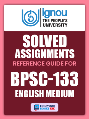 BPSC133 Ignou Solved Assignment English Medium