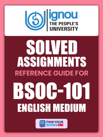 BSOC101 Ignou Solved Assignment English Medium