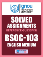 BSOC103 ignou Solved assignment English