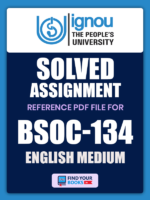 BSOC134 ignou Solved assignment English Medium