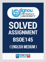 BSOE145 Ignou Solved Assignment English