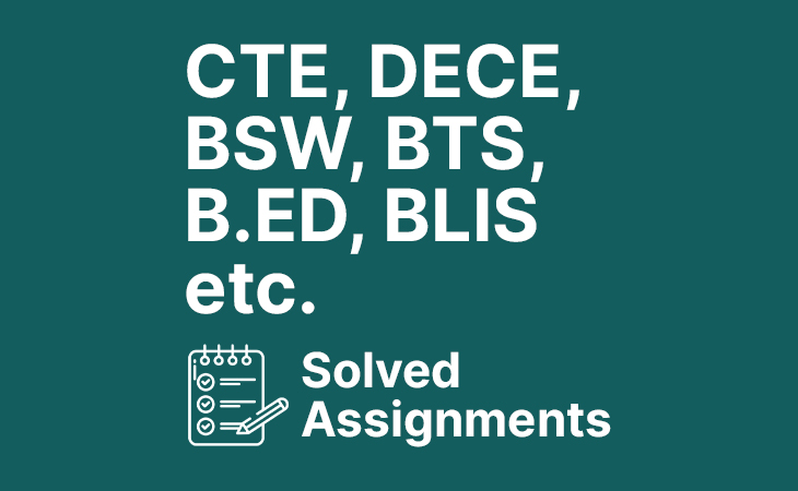 Diploma & BDP Solved Assignments