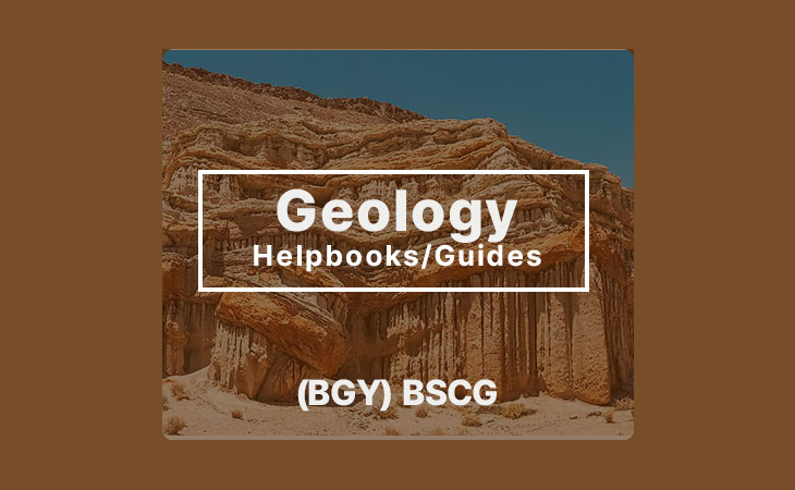 Ignou BSc General Geology Books guides