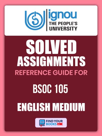 BSOC105 Ignou Solved Assignment English Medium- [astyear]