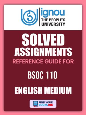 BSOC110 ignou Solved assignment English