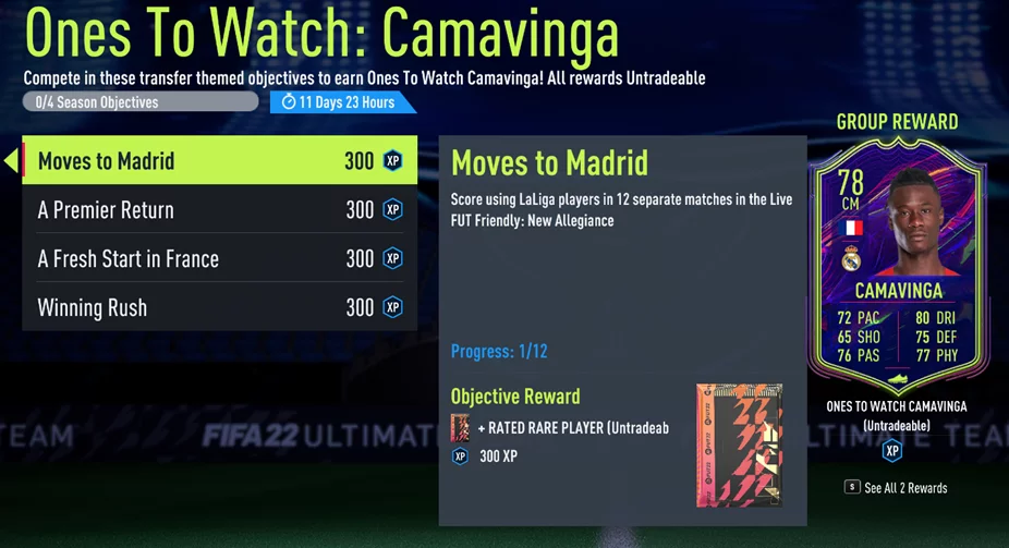 FIFA 22 - How to Enter New Allegiance FUT Friendly for OTW Camavinga  Objectives - FPS Index