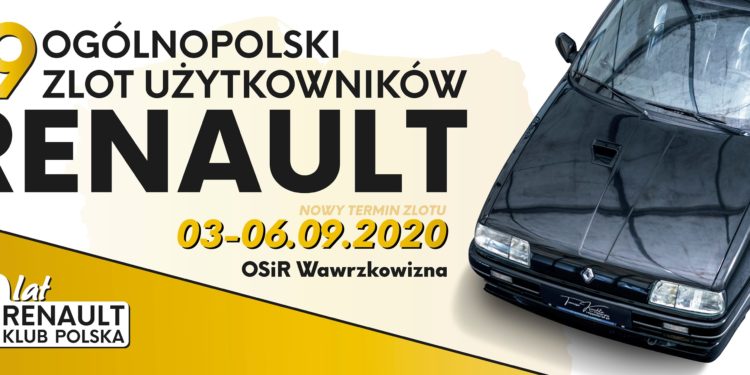 19 Ogólnopolski Zlot Renault 2020 – nowy termin wrzesień