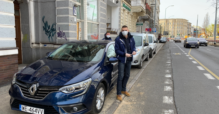 Renault Kangoo dla PCK w Szczecinie, Megane transportuje sprzęt