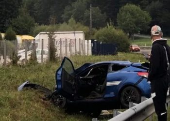 Renault Megane RS brygady szybkiego reagowania - wypadek