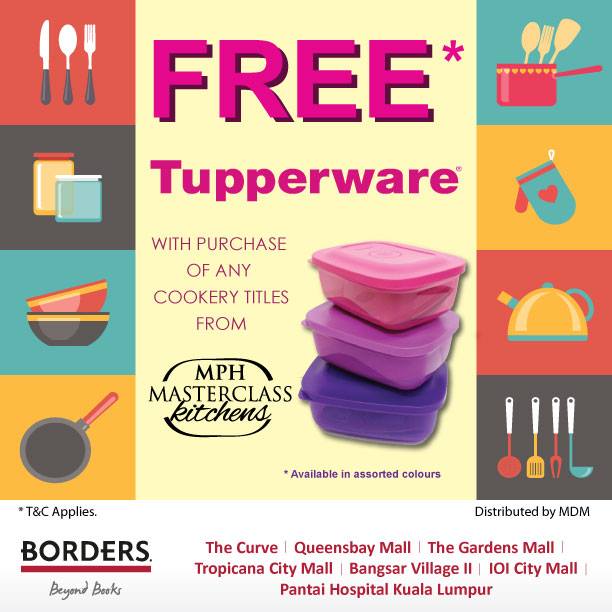 Free Tupperware from Borders