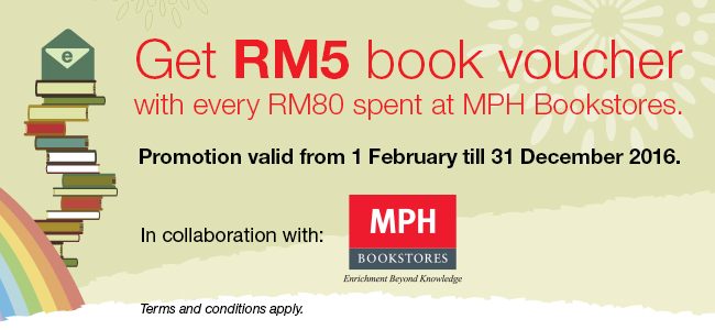Get RM5 MPH Book Voucher with CIMB