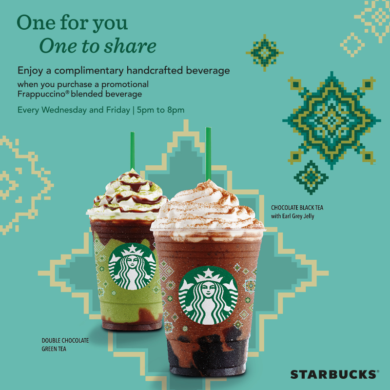 Starbucks Ramadan Promotion – BUY 1 FREE 1