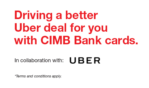 Enjoy UBER free rides and Cash Back with CIMB