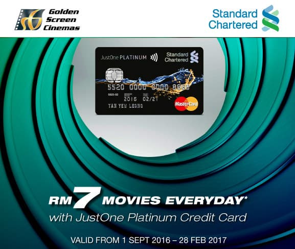 Standard Chartered Bank RM7 Movie Everyday at GSC!
