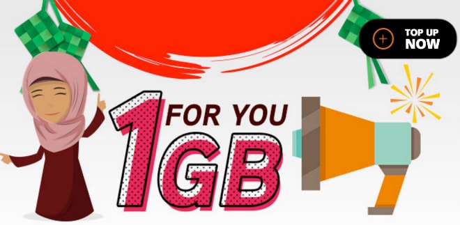 Hotlink FREE 1GB – Top Up Promotion with Maybank2u