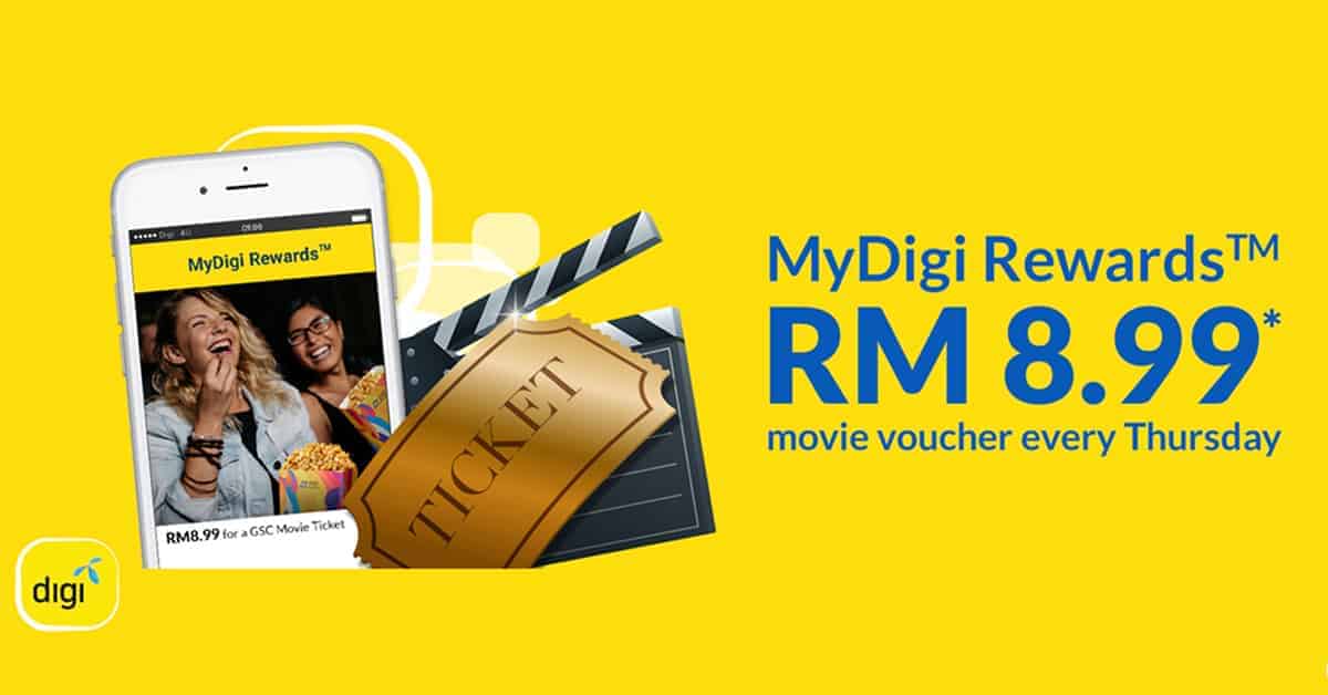 GSC MyDigi Rewards RM 8.99 movie voucher on Thursday