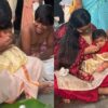 actress gayathri and yuvaraj did anna prasannam for her daughter