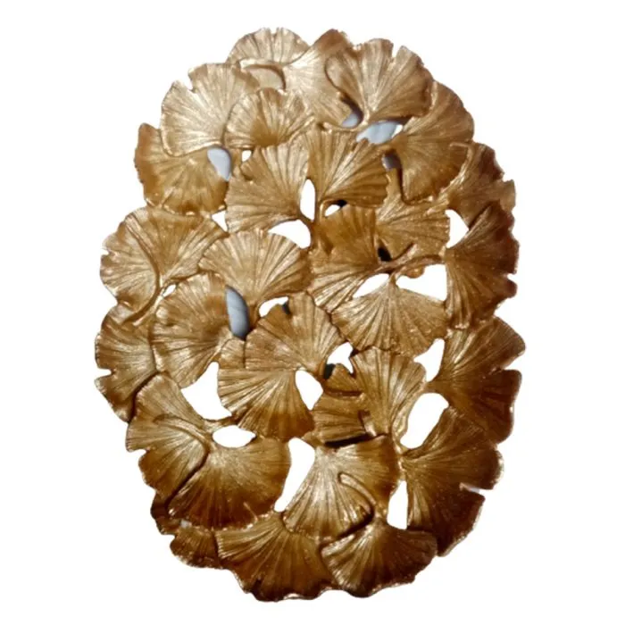 Charola diseño hojas doradas - Galerías el Triunfo - 044071821538