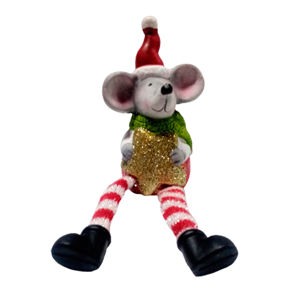 Ratón navideño con pies - Galerías el Triunfo - 049072778348