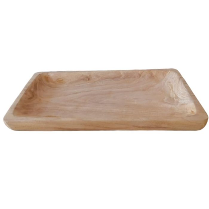 Charola rectangular de madera - Galerías el Triunfo - 072072603006