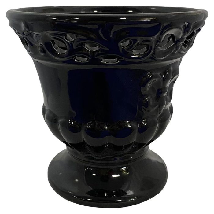 Maceta de porcelana negra - Galerías el Triunfo - 093072623012