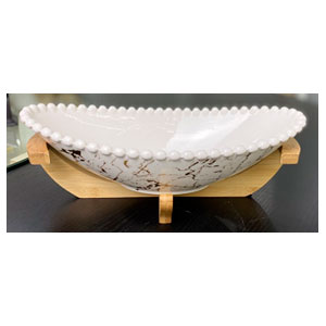 Bowl de porcelana oval - Galerías el Triunfo - 093072744110