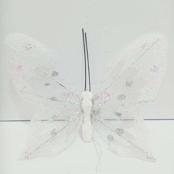 Mariposa blanca con pinza - Galerías el Triunfo - 100307378315
