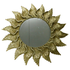 Espejo dorado de resina - Galerías el Triunfo - 103072769000