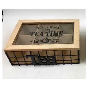 Caja de madera o/Té - Galerías el Triunfo - 153071594125