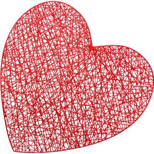 Mantel individual diseño corazón - Galerías el Triunfo - 156072692255